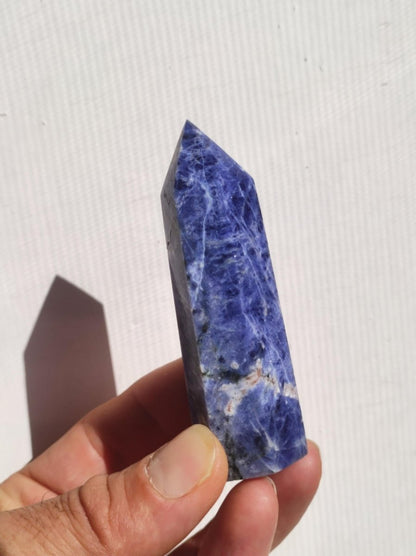 Sodalith ~ Kristall Point Spitze Turm Obelisk ~ Magische Edelstein Deko ~Massagestab ~Crystal ~HIPPIE ~GOA ~Heilstein - Art of Nature Berlin