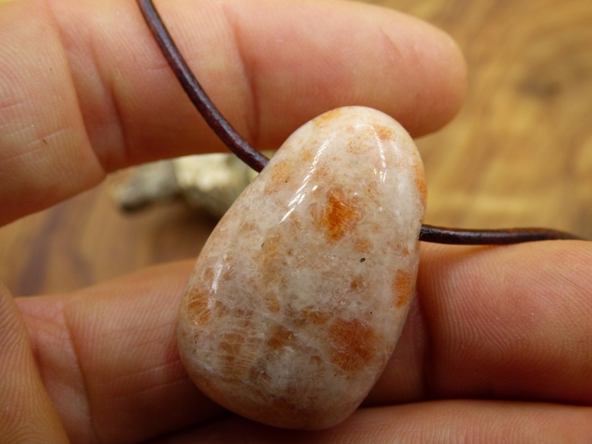 Sonnenstein Sunstone Edelstein Kette ~ Hippie ~ Goa ~ Boho ~ Ethno ~ Nature ~ Heilstein ~Healing Stone - Art of Nature Berlin