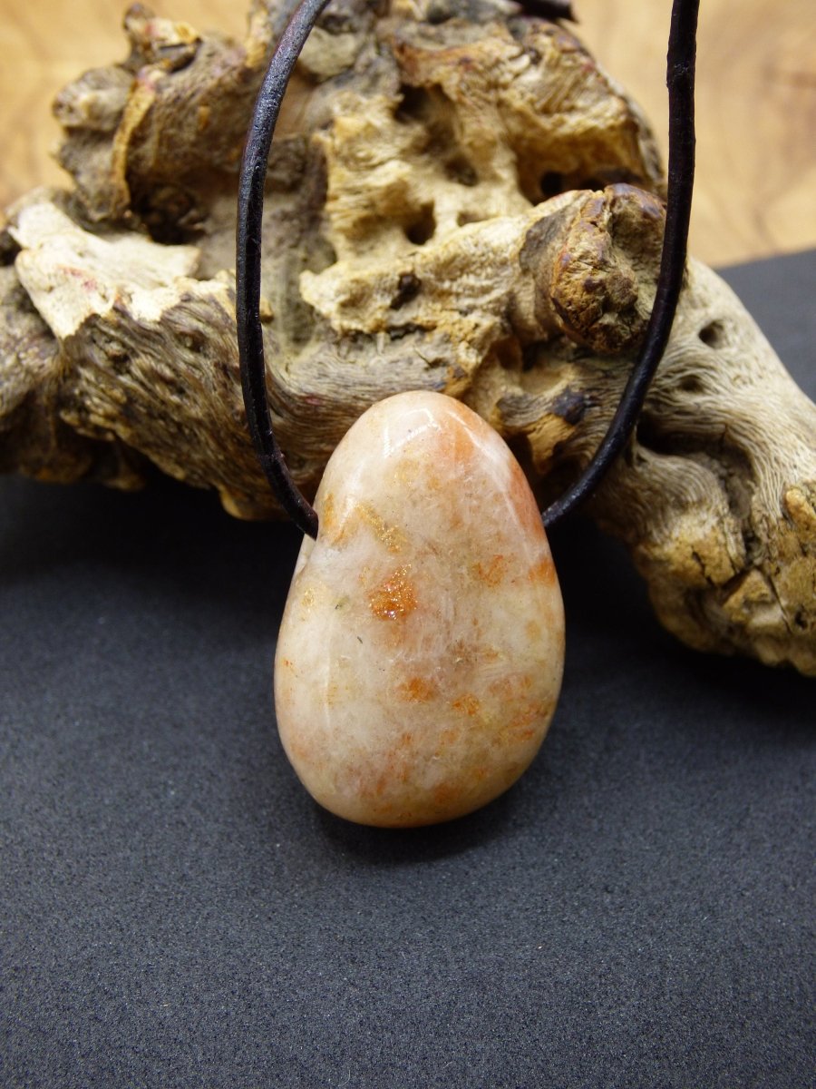 Sonnenstein Sunstone Edelstein Kette ~ Hippie ~ Goa ~ Boho ~ Ethno ~ Nature ~ Heilstein ~Healing Stone - Art of Nature Berlin