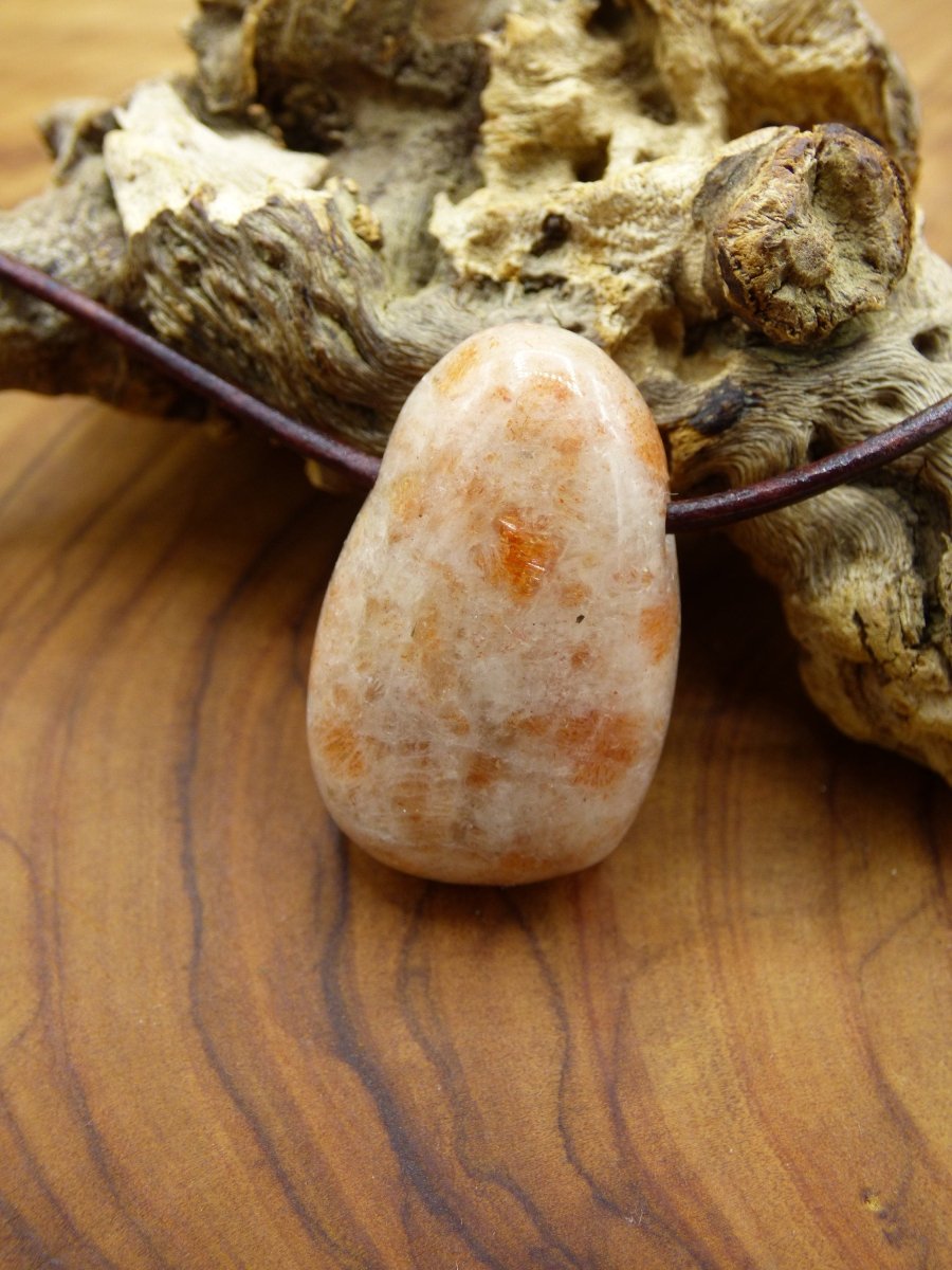 Sonnenstein Sunstone Edelstein Kette ~ Hippie ~ Goa ~ Boho ~ Ethno ~ Nature ~ Heilstein ~Healing Stone - Art of Nature Berlin