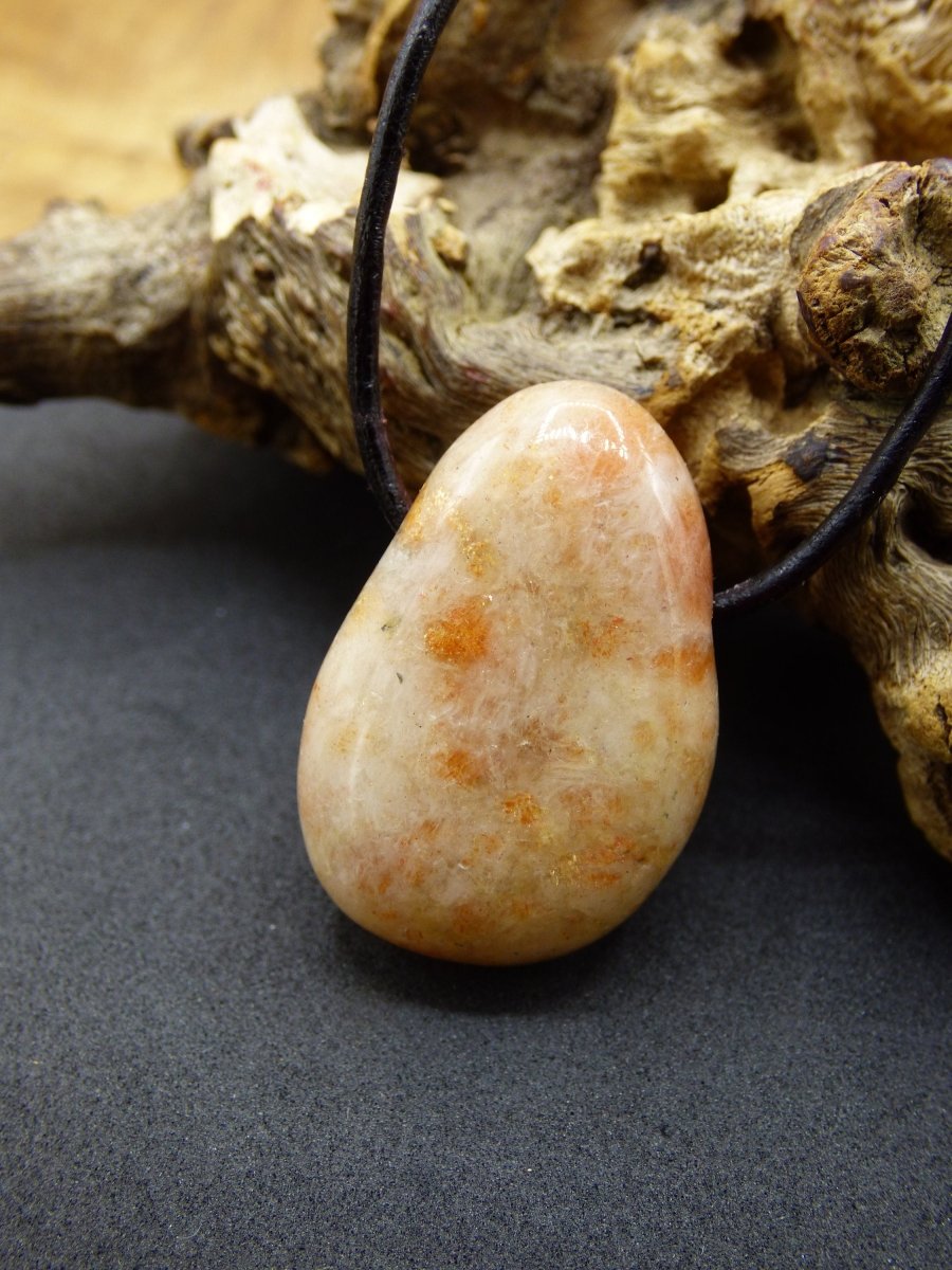 Sonnenstein Sunstone Edelstein Kette ~ Hippie ~ Goa ~ Boho ~ Ethno ~ Nature ~ Heilstein ~Healing Stone - Art of Nature Berlin