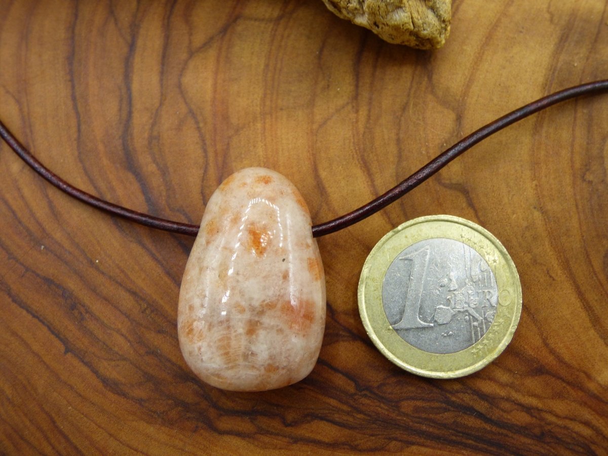 Sonnenstein Sunstone Edelstein Kette ~ Hippie ~ Goa ~ Boho ~ Ethno ~ Nature ~ Heilstein ~Healing Stone - Art of Nature Berlin