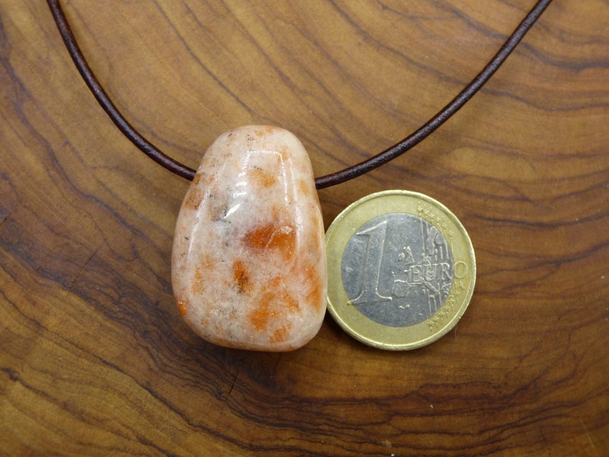 Sonnenstein Sunstone Edelstein Kette ~ Hippie ~ Goa ~ Boho ~ Ethno ~ Nature ~ Heilstein ~Healing Stone - Art of Nature Berlin