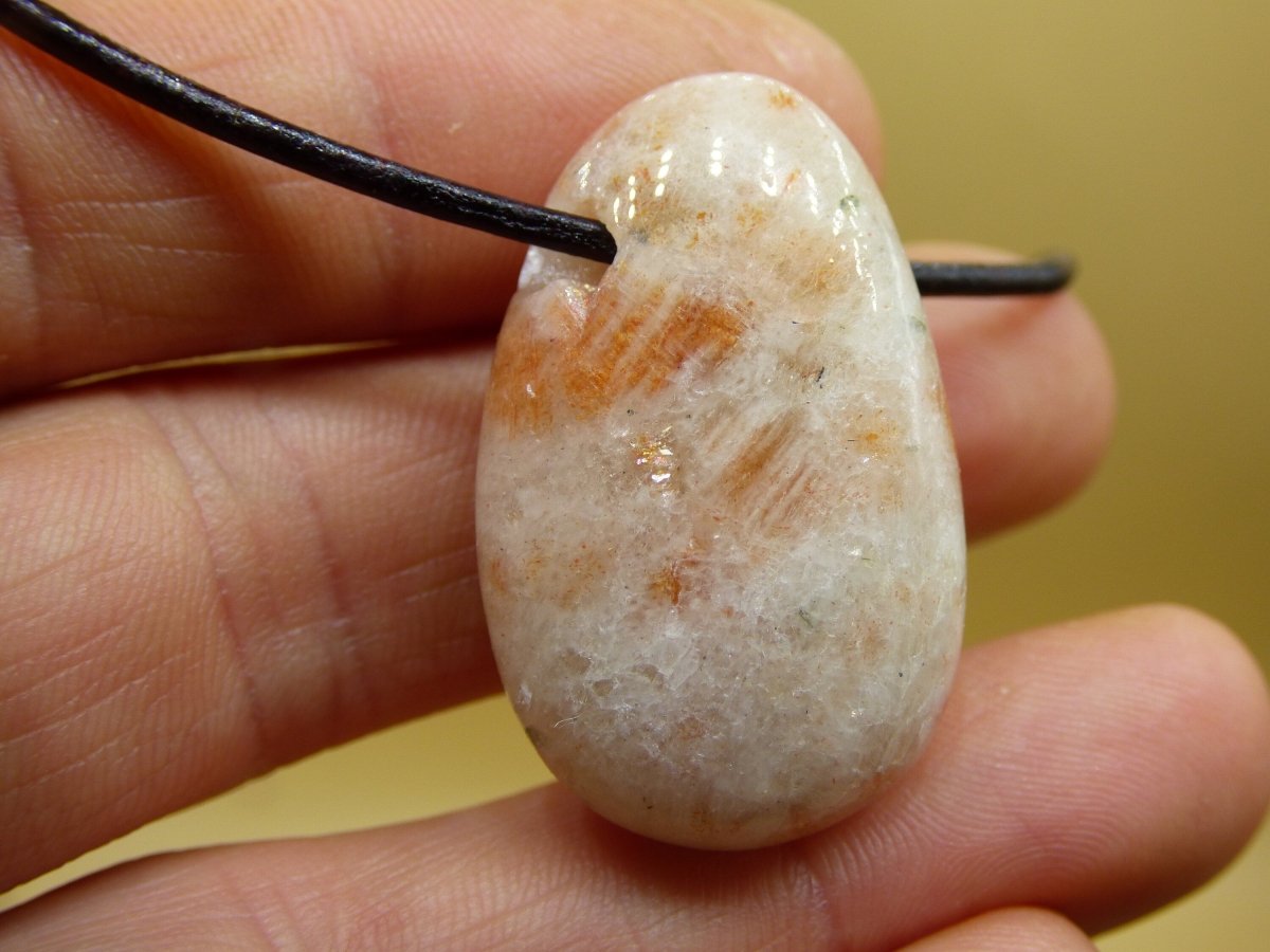 Sonnenstein Sunstone Edelstein Kette ~ Hippie ~ Goa ~ Boho ~ Ethno ~ Nature ~ Heilstein ~Healing Stone - Art of Nature Berlin