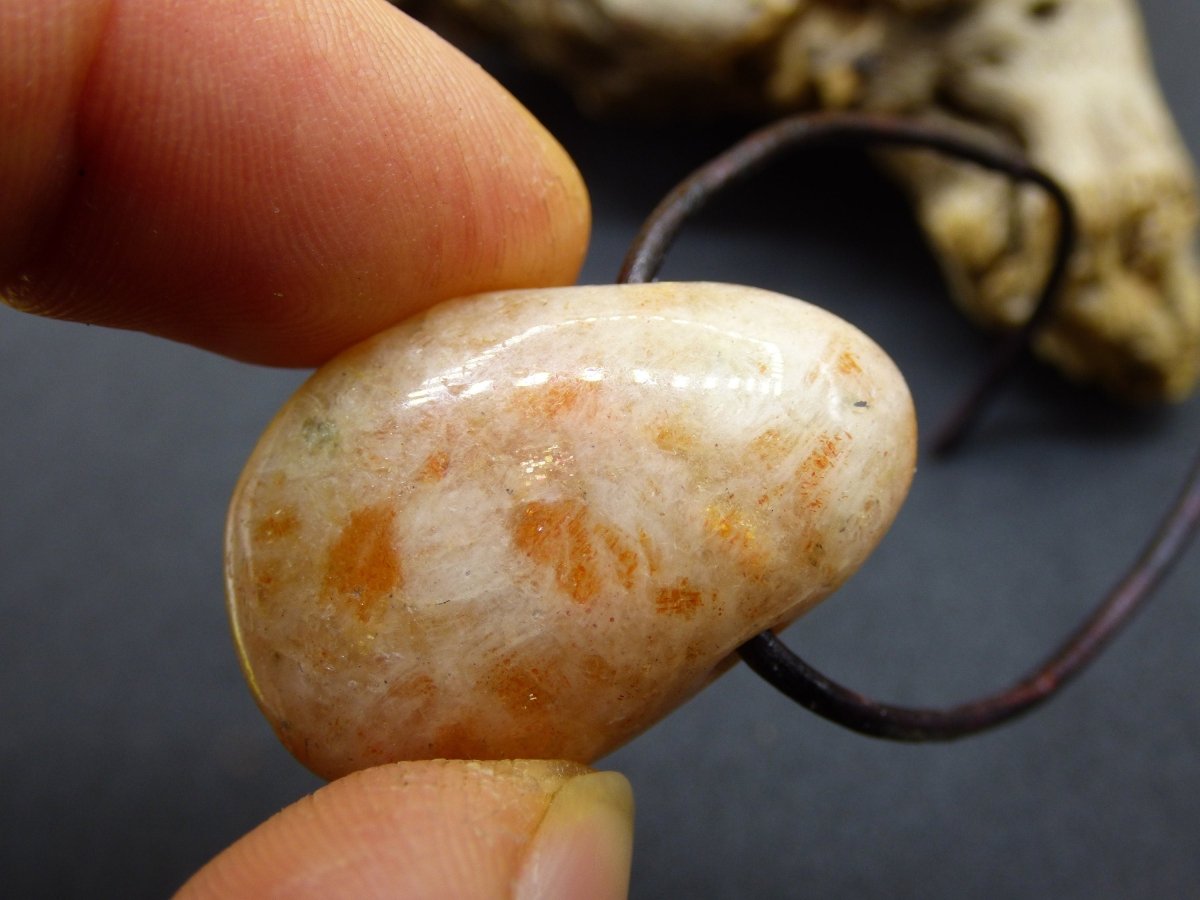 Sonnenstein Sunstone Edelstein Kette ~ Hippie ~ Goa ~ Boho ~ Ethno ~ Nature ~ Heilstein ~Healing Stone - Art of Nature Berlin