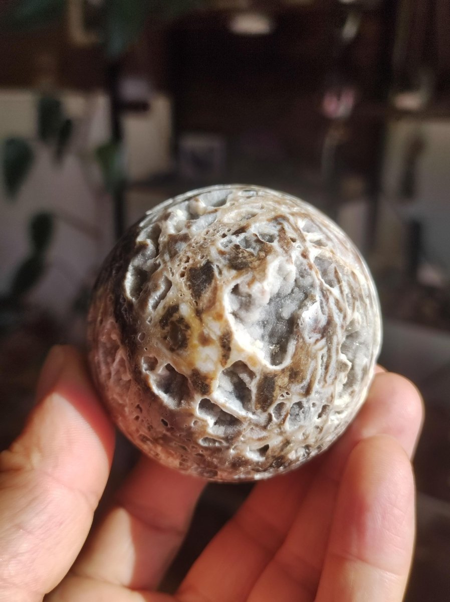 Sphalerite Druzy Geode - Edelstein Kugel Deko Sphere Massage Kristall Sammler Meditation Heilstein Frau Mann Geschenk Er Sie Haus Energie - Art of Nature Berlin