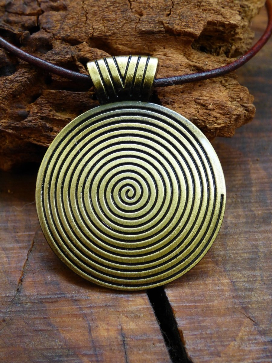 Spirale Muster Tribal Kette ~HIPPIE ~GOA ~Boho ~Tibet ~Ethno ~Nature - Art of Nature Berlin