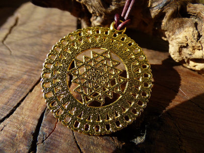 Sri Yantra~ Meditations Blumen Kette ~HIPPIE ~GOA ~Boho ~Tibet ~Ethno ~Nature - Art of Nature Berlin