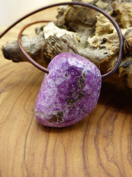 Stichtit lila violett ~ Edelstein Kette ~HIPPIE ~GOA ~Boho ~Ethno ~Nature ~Heilstein - Art of Nature Berlin