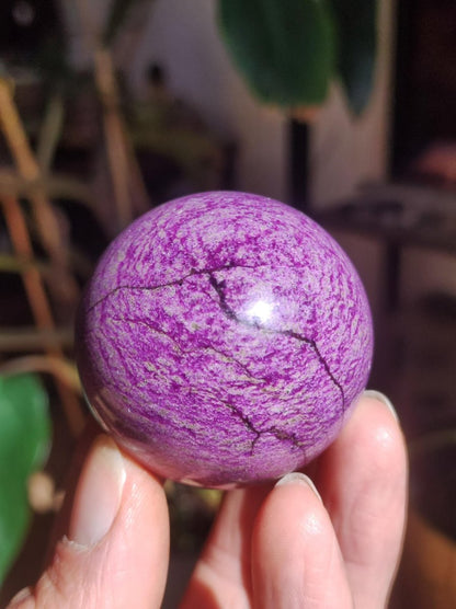 Stichtite AAA - Edelstein Kugel Natur Heilstein Deko Sphere Kristall Geschenk Er Sie Haus Einweihung Wohnung Energie Kraft Meditation - Art of Nature Berlin