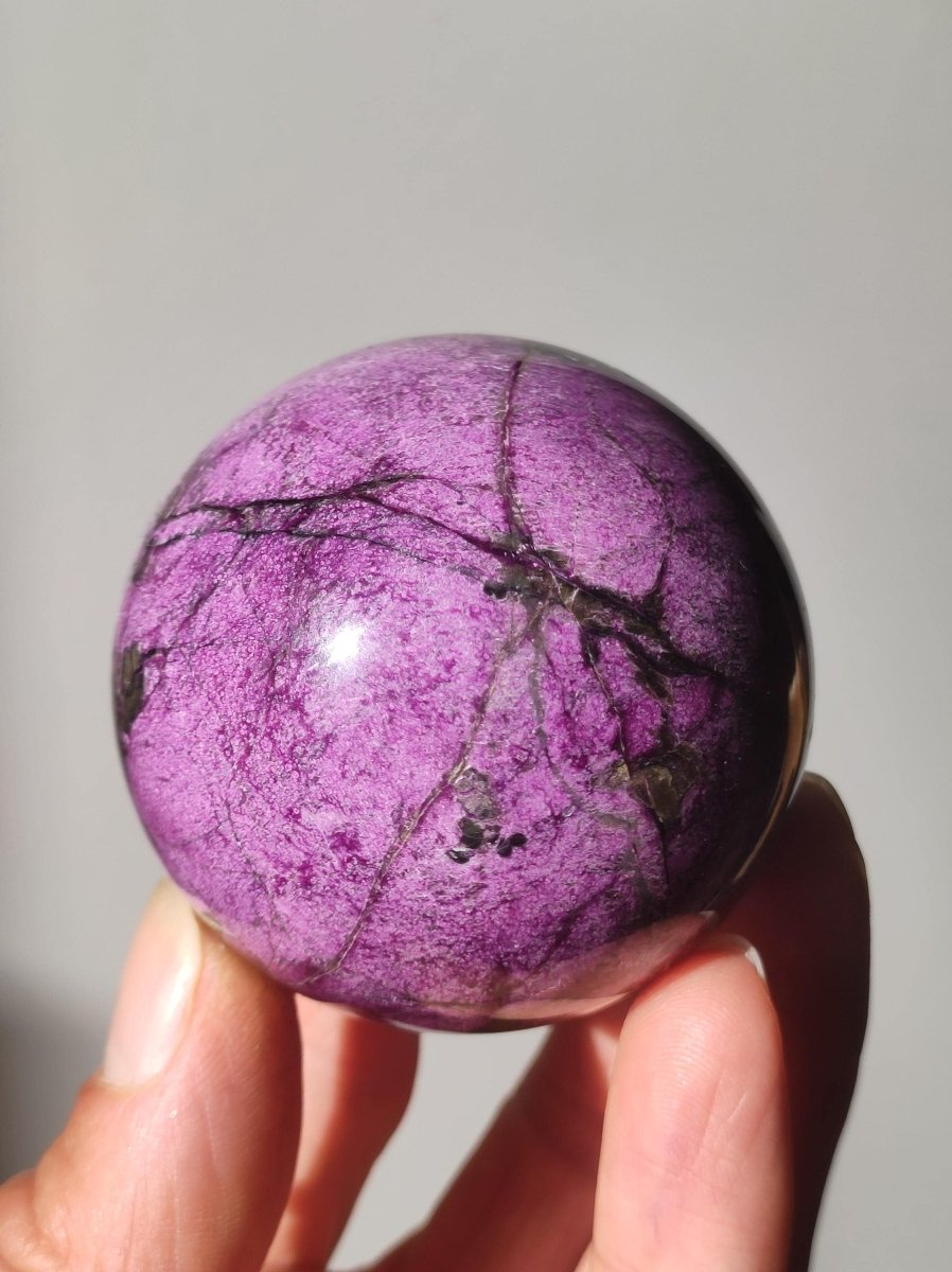 Stichtite AAA - Edelstein Kugel Natur Heilstein Deko Sphere Kristall Geschenk Er Sie Haus Einweihung Wohnung Energie Kraft Meditation - Art of Nature Berlin