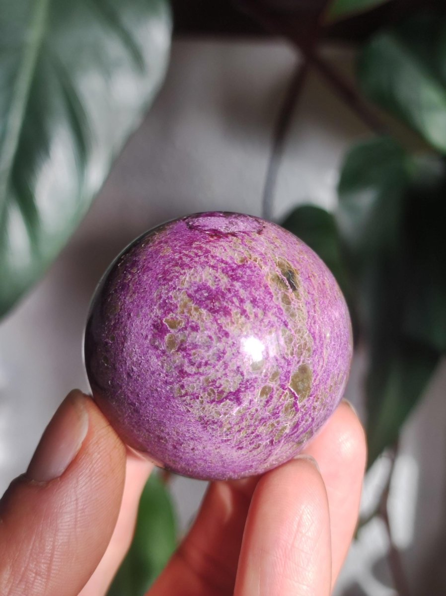 Stichtite AAA - Edelstein Kugel Natur Heilstein Deko Sphere Kristall Geschenk Er Sie Haus Einweihung Wohnung Energie Kraft Meditation - Art of Nature Berlin