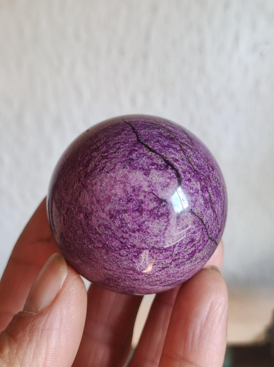Stichtite AAA - Edelstein Kugel Natur Heilstein Deko Sphere Kristall Geschenk Er Sie Haus Einweihung Wohnung Energie Kraft Meditation - Art of Nature Berlin