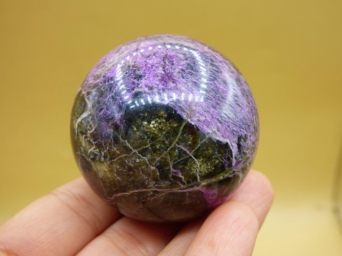 Stichtite AAA - Edelstein Kugel Natur Heilstein Deko Sphere Kristall Geschenk Er Sie Haus Einweihung Wohnung Energie Kraft Meditation - Art of Nature Berlin