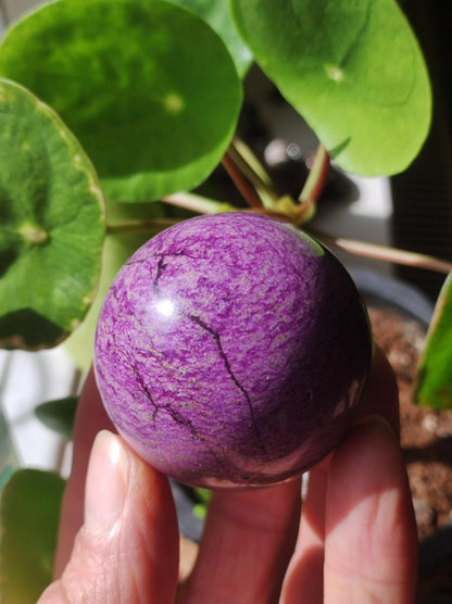 Stichtite AAA - Edelstein Kugel Natur Heilstein Deko Sphere Kristall Geschenk Er Sie Haus Einweihung Wohnung Energie Kraft Meditation - Art of Nature Berlin