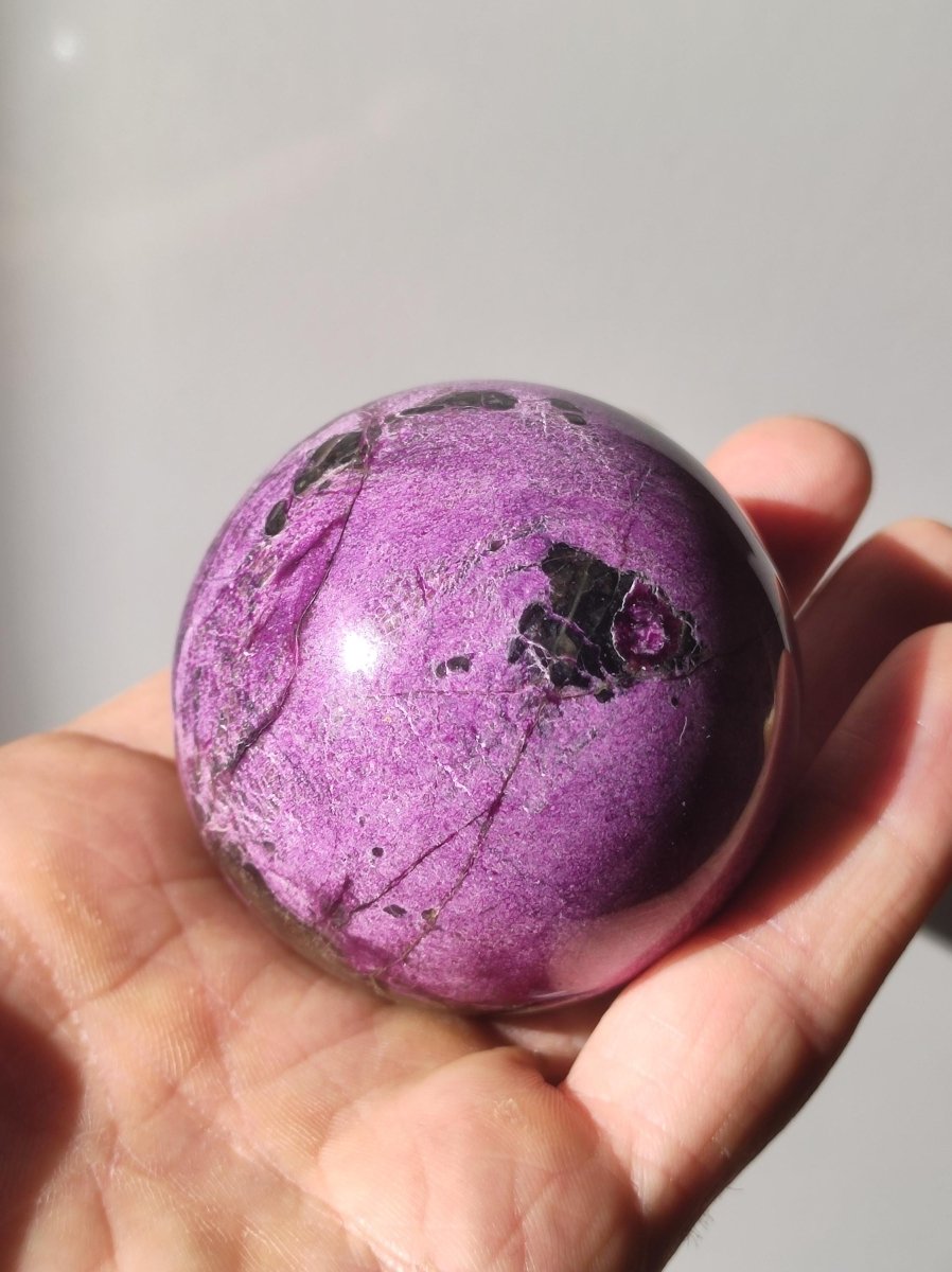 Stichtite AAA - Edelstein Kugel Natur Heilstein Deko Sphere Kristall Geschenk Er Sie Haus Einweihung Wohnung Energie Kraft Meditation - Art of Nature Berlin