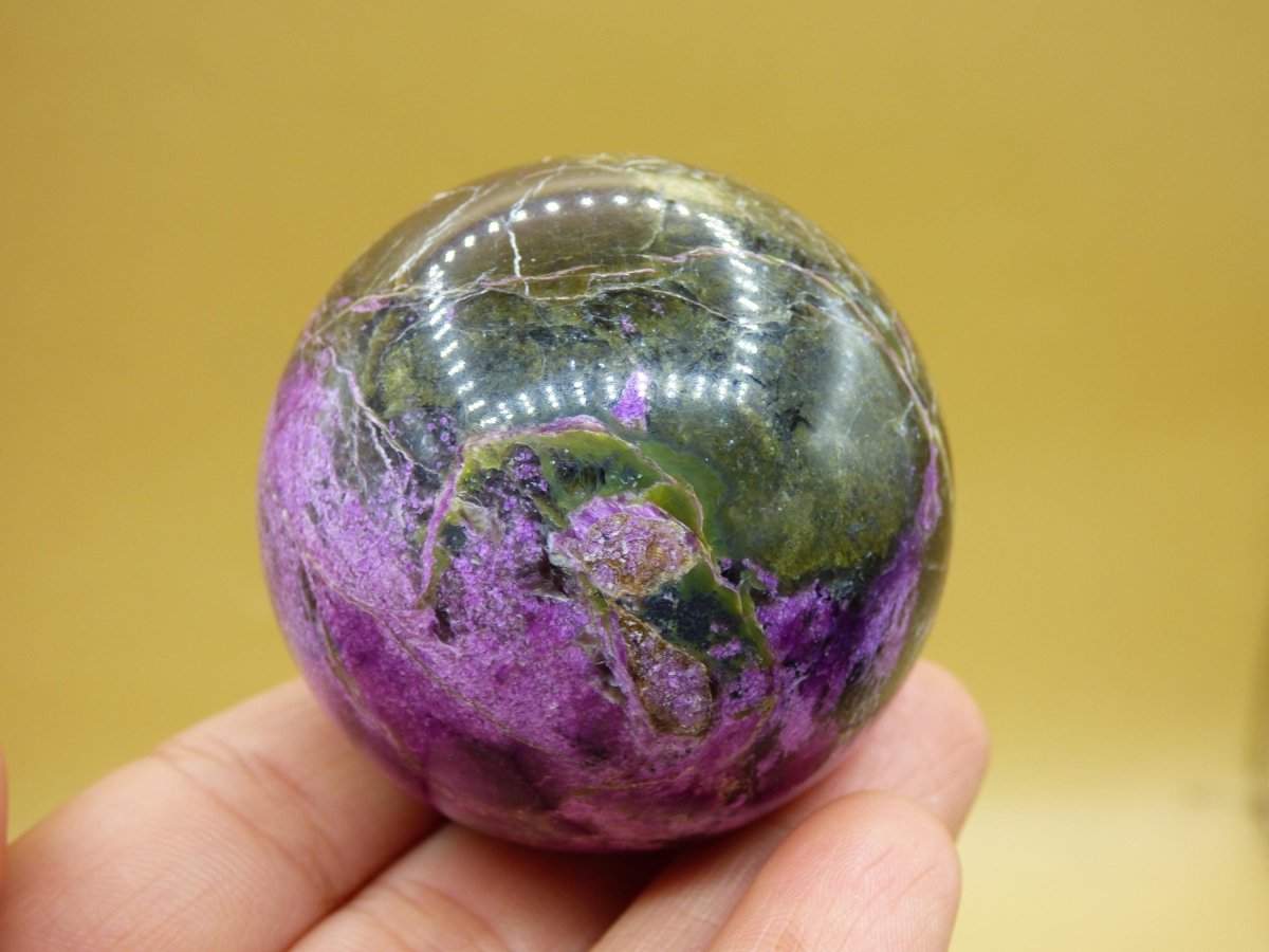 Stichtite AAA - Edelstein Kugel Natur Heilstein Deko Sphere Kristall Geschenk Er Sie Haus Einweihung Wohnung Energie Kraft Meditation - Art of Nature Berlin