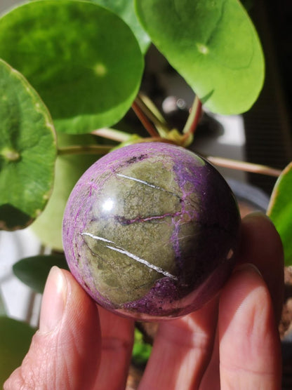 Stichtite AAA - Edelstein Kugel Natur Heilstein Deko Sphere Kristall Geschenk Er Sie Haus Einweihung Wohnung Energie Kraft Meditation - Art of Nature Berlin