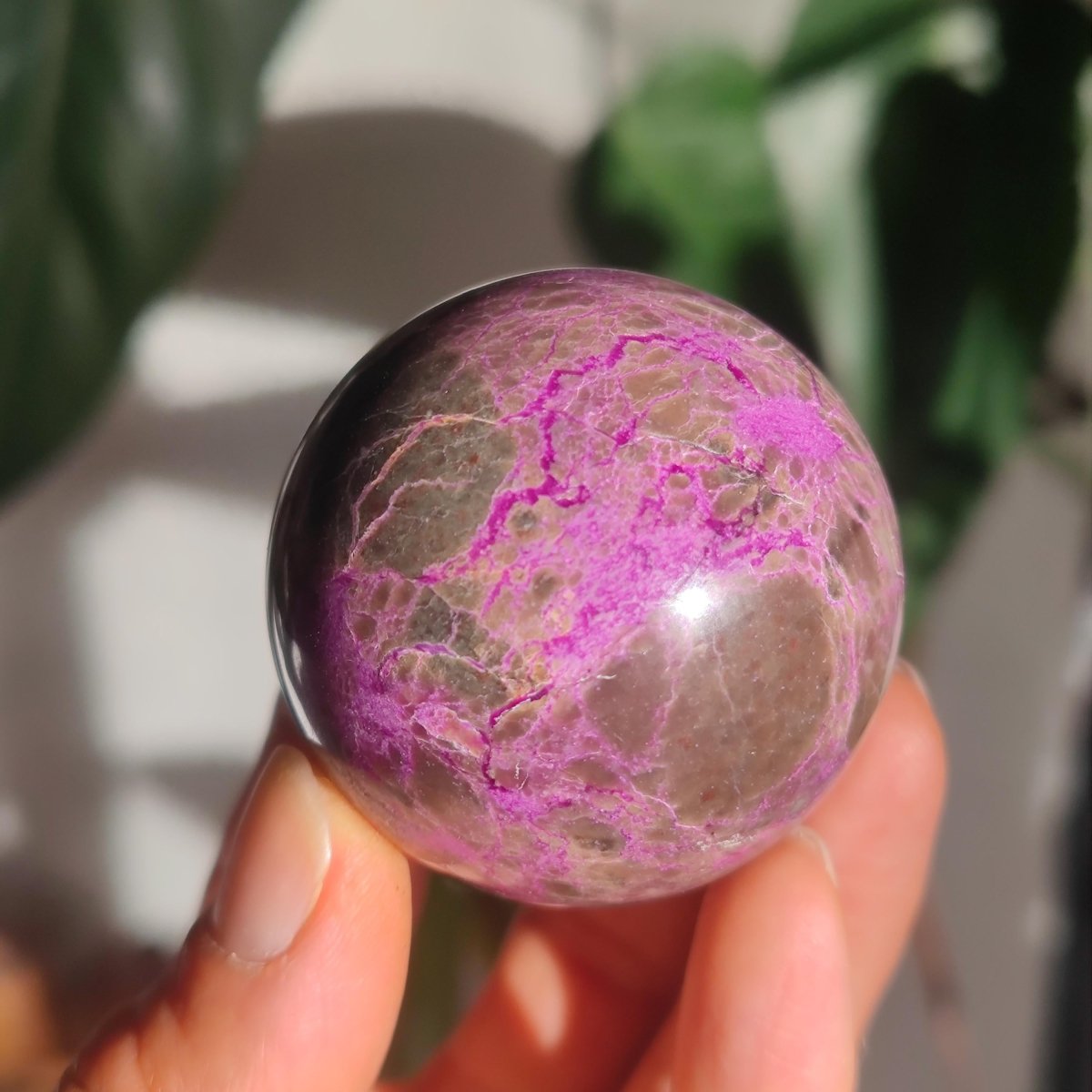 Stichtite AAA - Edelstein Kugel Natur Heilstein Deko Sphere Kristall Geschenk Er Sie Haus Einweihung Wohnung Energie Kraft Meditation - Art of Nature Berlin