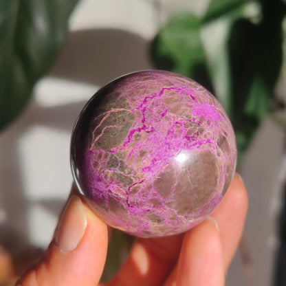 Stichtite AAA - Edelstein Kugel Natur Heilstein Deko Sphere Kristall Geschenk Er Sie Haus Einweihung Wohnung Energie Kraft Meditation - Art of Nature Berlin