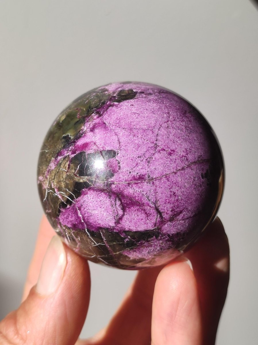 Stichtite AAA - Edelstein Kugel Natur Heilstein Deko Sphere Kristall Geschenk Er Sie Haus Einweihung Wohnung Energie Kraft Meditation - Art of Nature Berlin