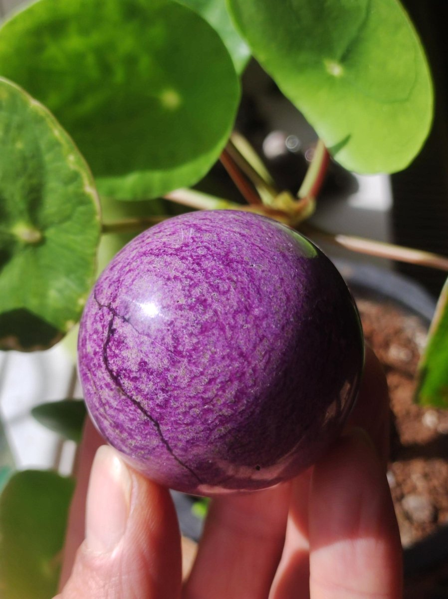 Stichtite AAA - Edelstein Kugel Natur Heilstein Deko Sphere Kristall Geschenk Er Sie Haus Einweihung Wohnung Energie Kraft Meditation - Art of Nature Berlin