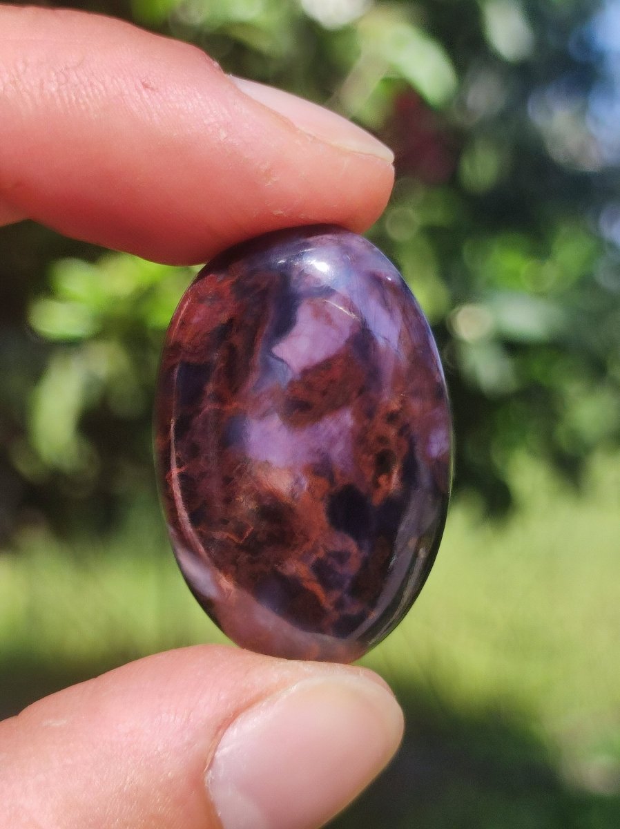 Sugilith A - 100% Natürlich Sugilite Cabochon Sammler Mineral lila hochwertig edel Geldanlage Investition Heilstein Rarität Unikat Therapie - Art of Nature Berlin