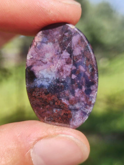 Sugilith A - 100% Natürlich Sugilite Cabochon Sammler Mineral lila hochwertig edel Geldanlage Investition Heilstein Rarität Unikat Therapie - Art of Nature Berlin