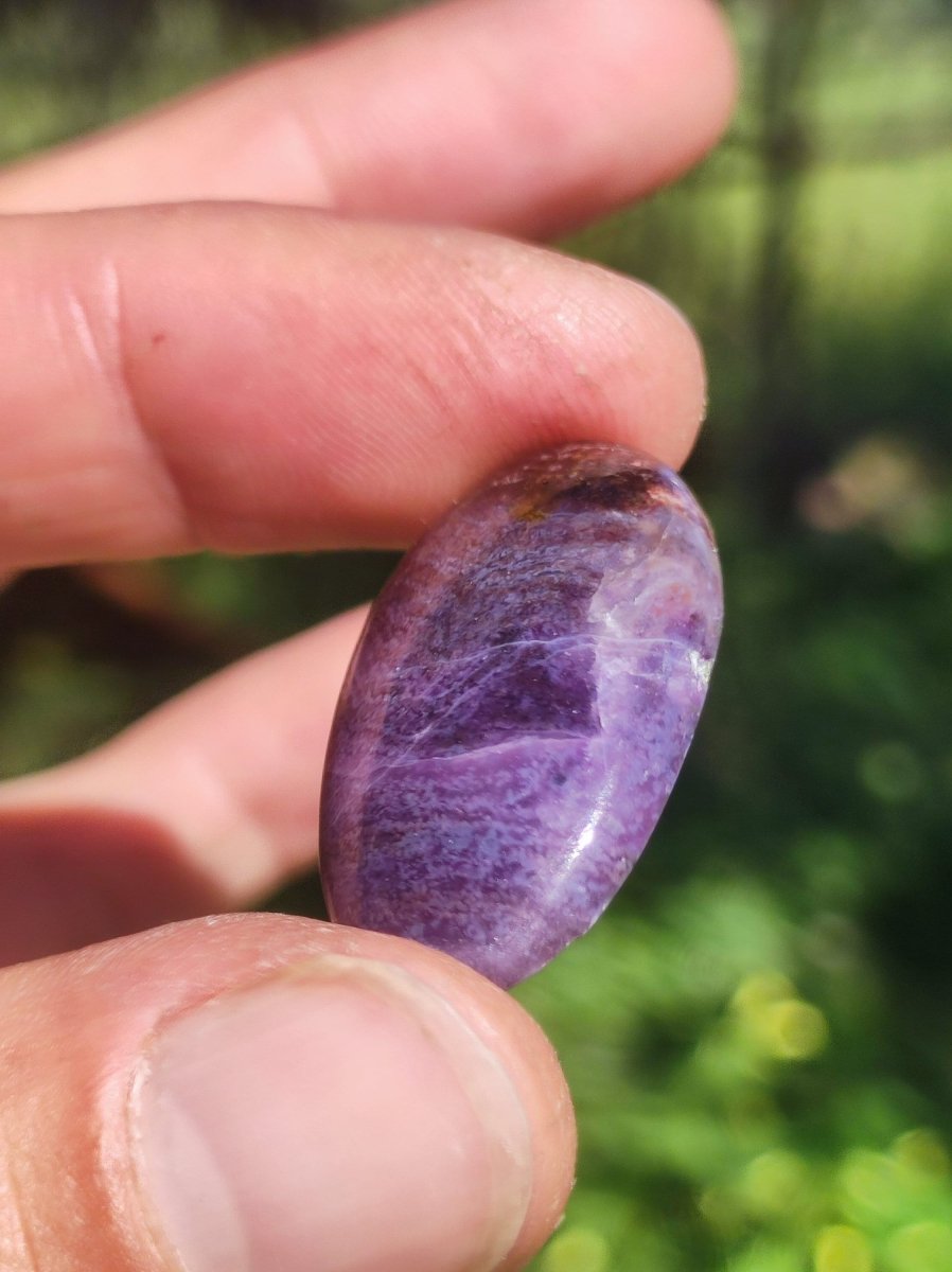 Sugilith A - 100% Natürlich Sugilite Cabochon Sammler Mineral lila hochwertig edel Geldanlage Investition Heilstein Rarität Unikat Therapie - Art of Nature Berlin