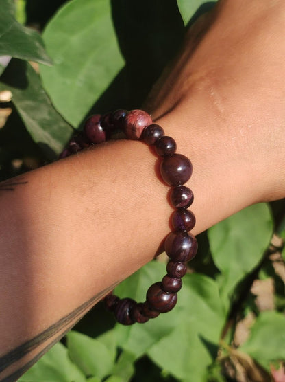 Sugilith Bustamit Sugilite ~ naürliches Edelstein Armband mit Perlen ~GOA ~ Hippie ~Boho ~Ethno ~Indie ~Nature ~Heilstein - Art of Nature Berlin