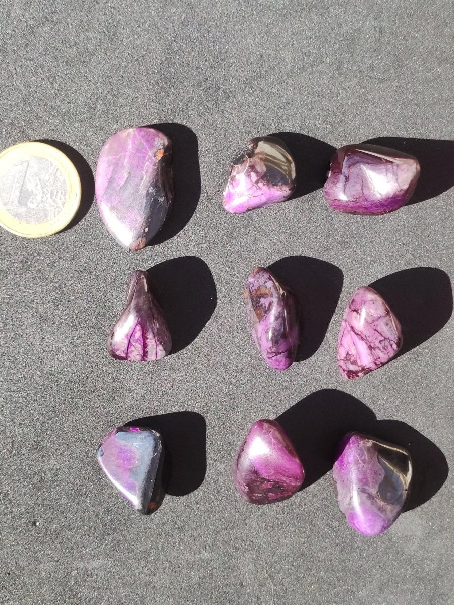 Sugilith ~ Dekostein Heilstein Meditation Energie Edelstein Trommelstein Kristall Mineral Energie Lila pink Investition Wertanlage Natürlich - Art of Nature Berlin