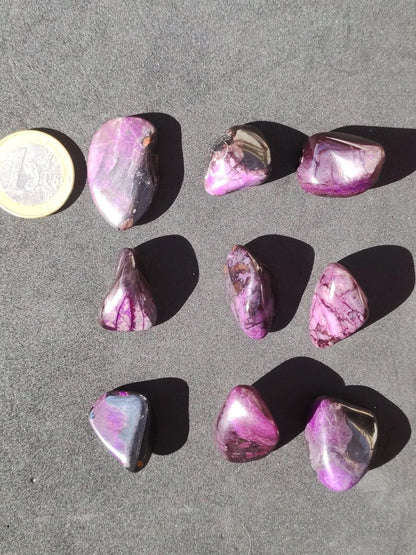 Sugilith ~ Dekostein Heilstein Meditation Energie Edelstein Trommelstein Kristall Mineral Energie Lila pink Investition Wertanlage Natürlich - Art of Nature Berlin