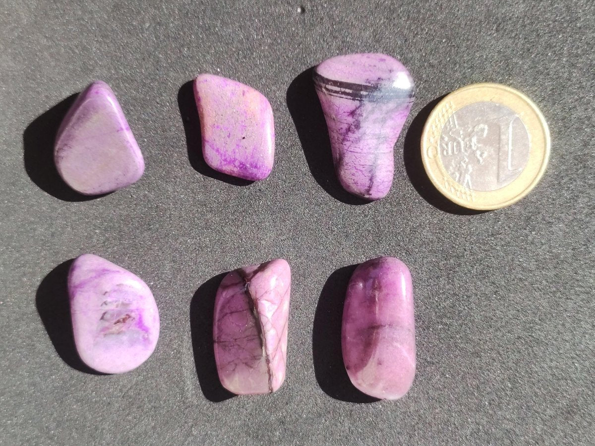 Sugilith ~ Dekostein Heilstein Meditation Energie Edelstein Trommelstein Kristall Mineral Energie Lila pink Investition Wertanlage Natürlich - Art of Nature Berlin