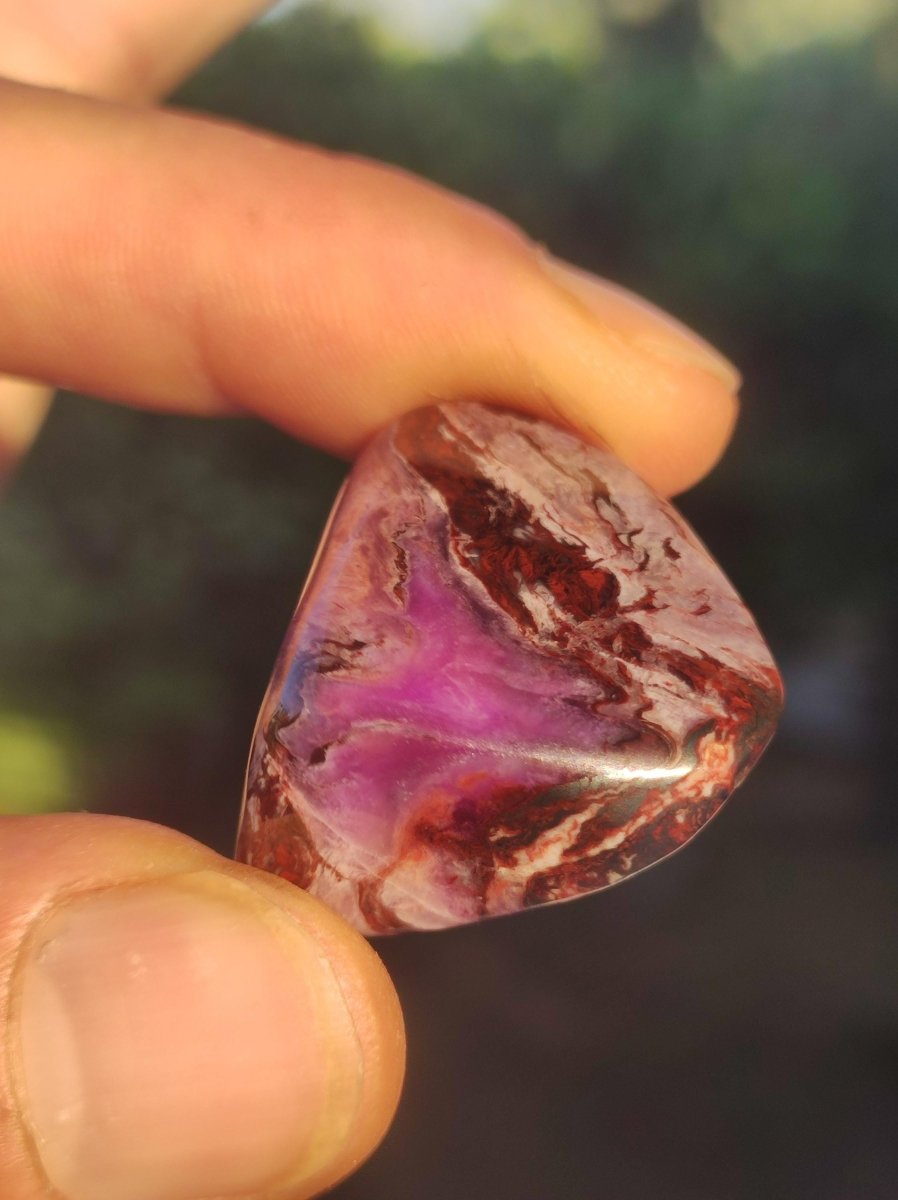 Sugilith "Gel" + Bustamit - Sammler Deko Heilstein lila Handschmeichler Rarität Meditation Energie Edelstein Kristall Wert Natürlich Unikat - Art of Nature Berlin