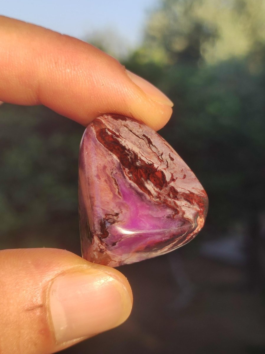 Sugilith "Gel" + Bustamit - Sammler Deko Heilstein lila Handschmeichler Rarität Meditation Energie Edelstein Kristall Wert Natürlich Unikat - Art of Nature Berlin