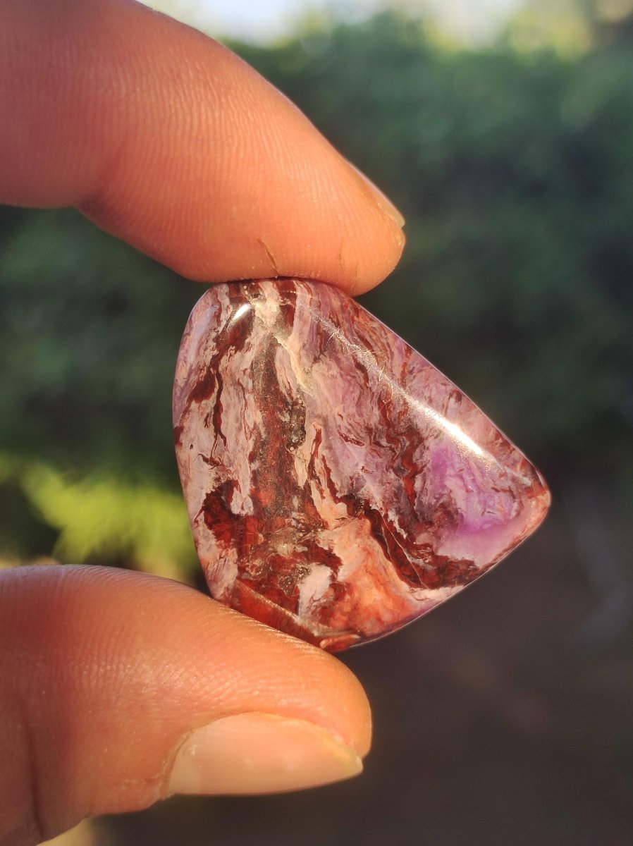 Sugilith "Gel" + Bustamit - Sammler Deko Heilstein lila Handschmeichler Rarität Meditation Energie Edelstein Kristall Wert Natürlich Unikat - Art of Nature Berlin