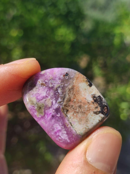 Sugilith "Gel" - Sammler Deko Heilstein lila Handschmeichler Rarität Meditation Energie Edelstein Kristall Wertanlage Natürlich Unikat - Art of Nature Berlin