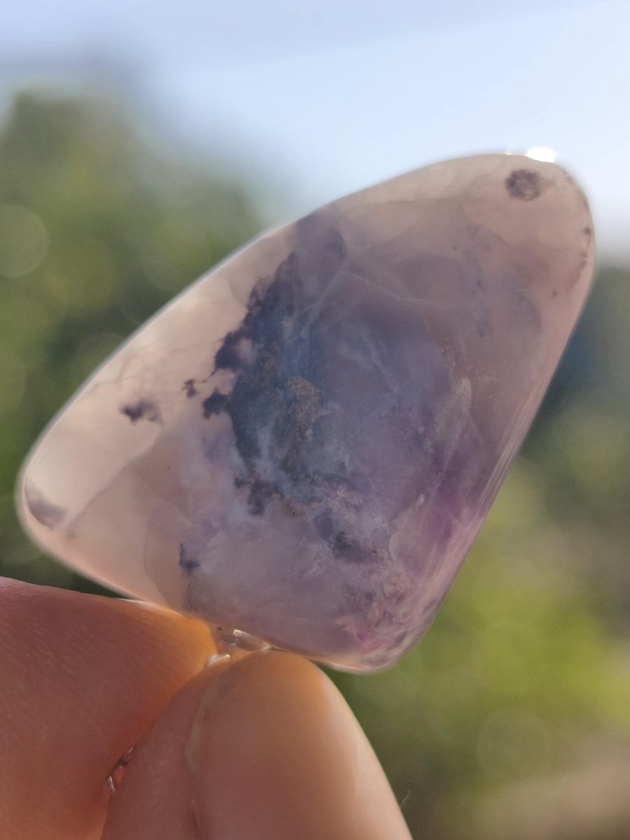 Sugilith Quarz Kette inkl. 925 Silberöse lila Edelstein Unikat Ethno Natur Heilstein Rarität Selten Flash Wow Sammler Investition Edel - Art of Nature Berlin