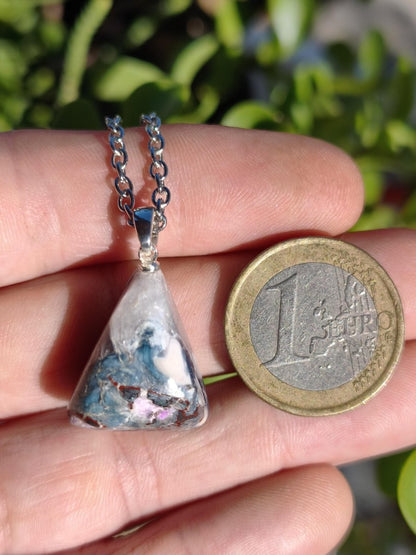Sugilith Richterit Kette inkl. 925 Silberöse lila Edelstein Unikat Ethno Natur Heilstein Rarität Selten Flash Wow Sammler Investition Edel - Art of Nature Berlin