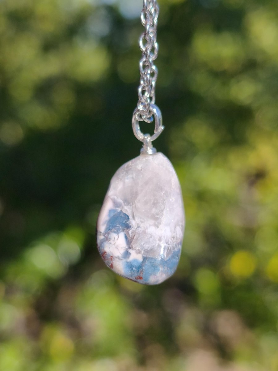 Sugilith Richterit Kette inkl. 925 Silberöse lila Edelstein Unikat Ethno Natur Heilstein Rarität Selten Flash Wow Sammler Investition Edel - Art of Nature Berlin