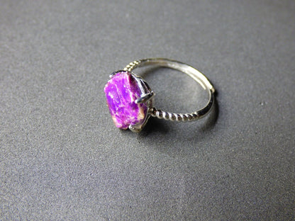 Sugilith Ring ~ Roh Sugilite ~ 925 Sterling Silber ~ Edelstein ~HIPPIE ~GOA ~Boho ~Ethno ~Nature ~Heilstein Energie Kraft - Art of Nature Berlin