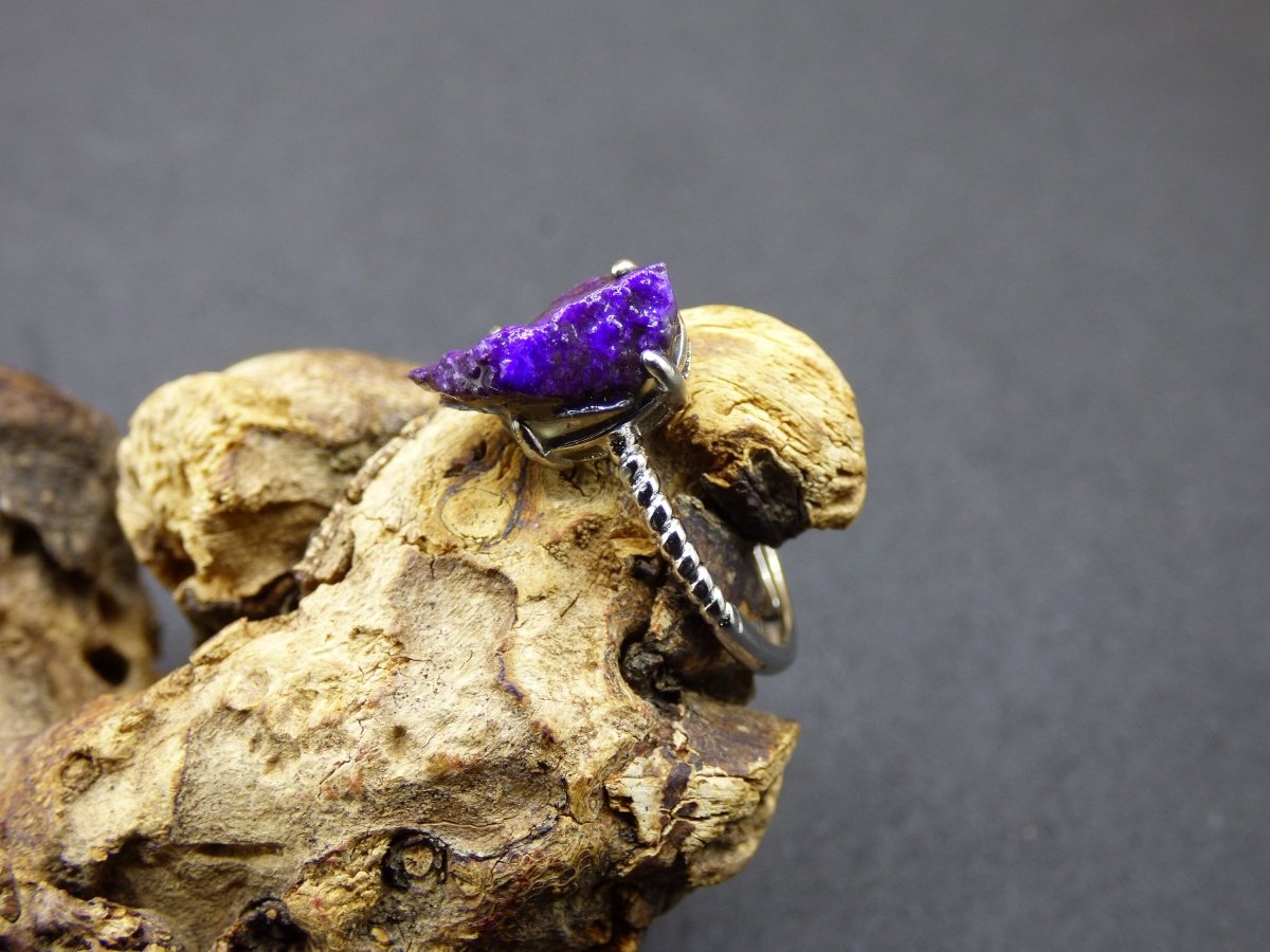 Sugilith Ring ~ Roh Sugilite ~ 925 Sterling Silber ~ Edelstein ~HIPPIE ~GOA ~Boho ~Ethno ~Nature ~Heilstein Energie Kraft - Art of Nature Berlin