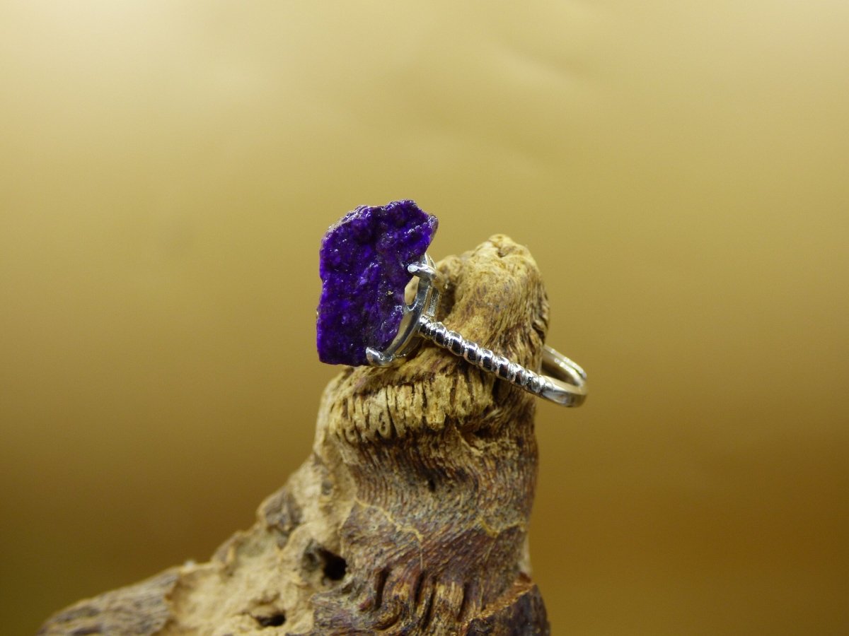 Sugilith Ring ~ Roh Sugilite ~ 925 Sterling Silber ~ Edelstein ~HIPPIE ~GOA ~Boho ~Ethno ~Nature ~Heilstein Energie Kraft - Art of Nature Berlin