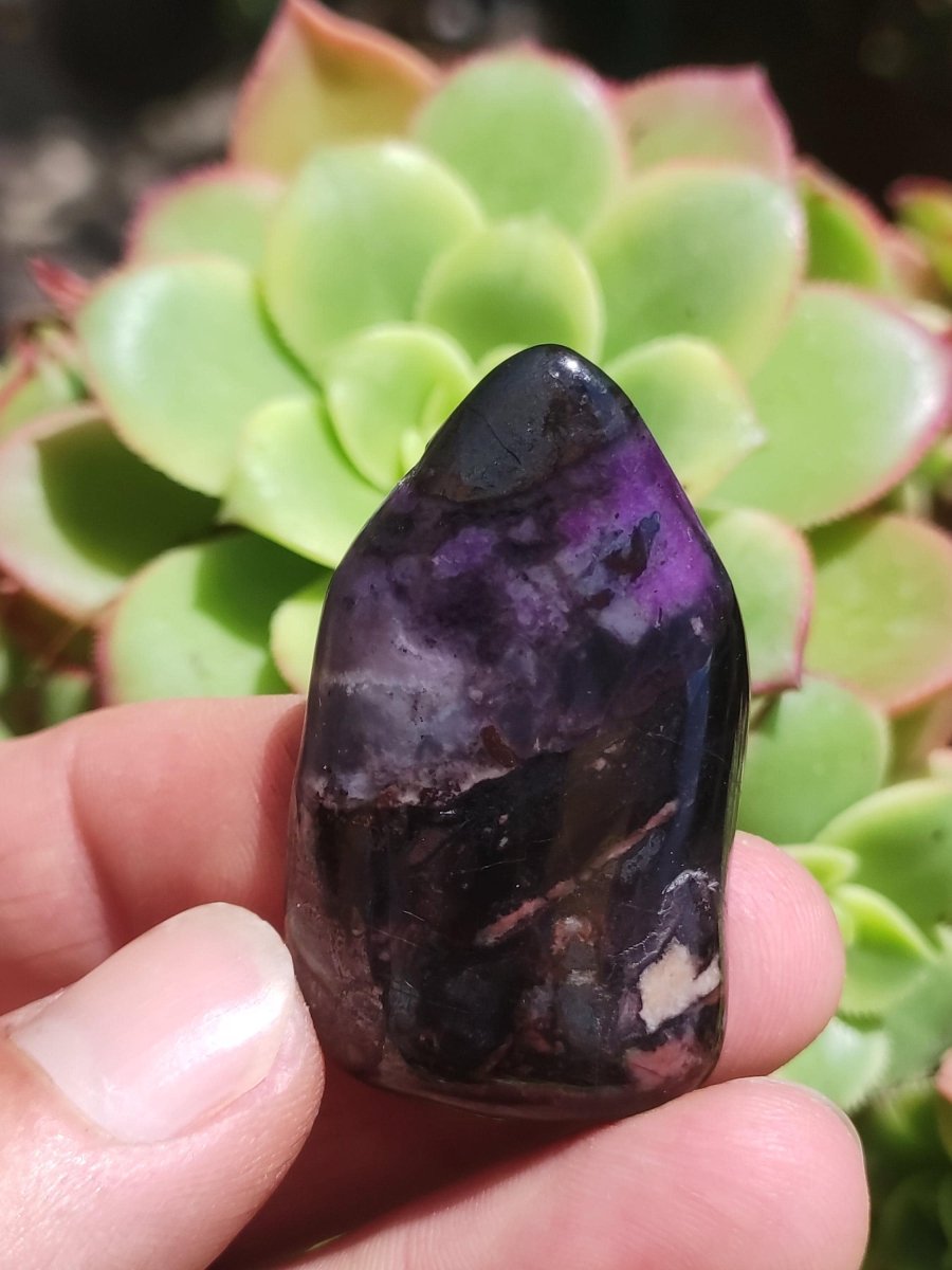 Sugilith - Sammler Deko Heilstein lila Handschmeichler Rarität Meditation Energie Edelstein Kristall Investition Wertanlage Natürlich Unikat - Art of Nature Berlin