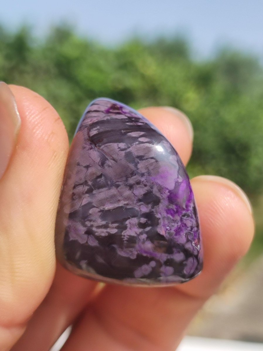 Sugilith - Sammler Deko Heilstein lila Handschmeichler Rarität Meditation Energie Edelstein Kristall Investition Wertanlage Natürlich Unikat - Art of Nature Berlin