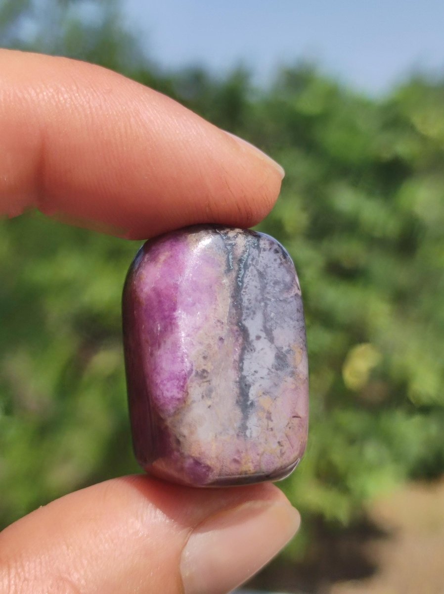 Sugilith - Sammler Deko Heilstein lila Handschmeichler Rarität Meditation Energie Edelstein Kristall Investition Wertanlage Natürlich Unikat - Art of Nature Berlin