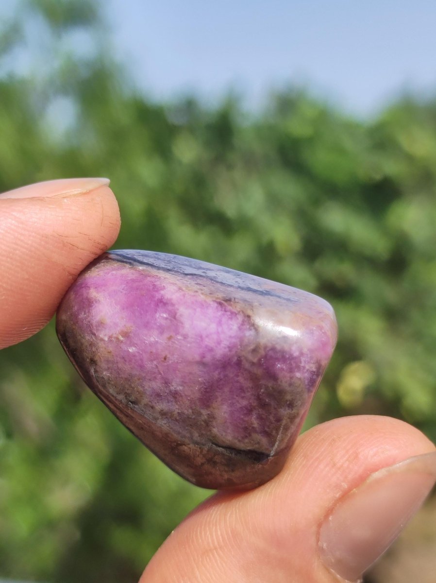 Sugilith - Sammler Deko Heilstein lila Handschmeichler Rarität Meditation Energie Edelstein Kristall Investition Wertanlage Natürlich Unikat - Art of Nature Berlin