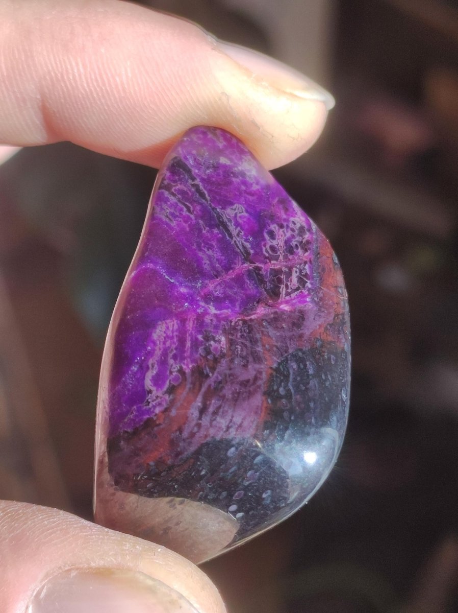 Sugilith - Sammler Deko Heilstein lila Handschmeichler Rarität Meditation Energie Edelstein Kristall Investition Wertanlage Natürlich Unikat - Art of Nature Berlin