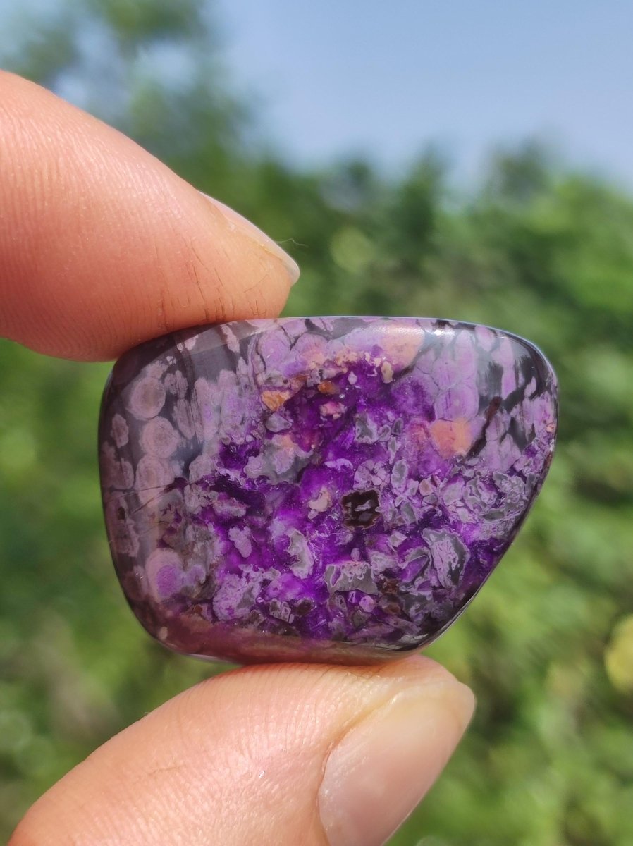 Sugilith - Sammler Deko Heilstein lila Handschmeichler Rarität Meditation Energie Edelstein Kristall Investition Wertanlage Natürlich Unikat - Art of Nature Berlin