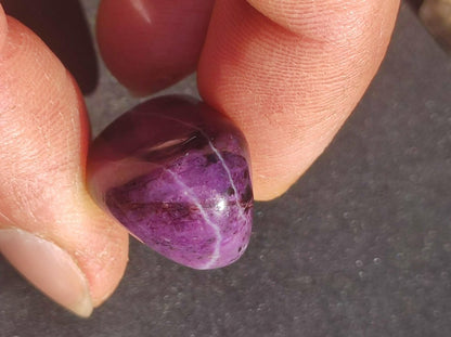 Sugilith - Sammler Deko Heilstein lila Handschmeichler Rarität Meditation Energie Edelstein Kristall Investition Wertanlage Natürlich Unikat - Art of Nature Berlin